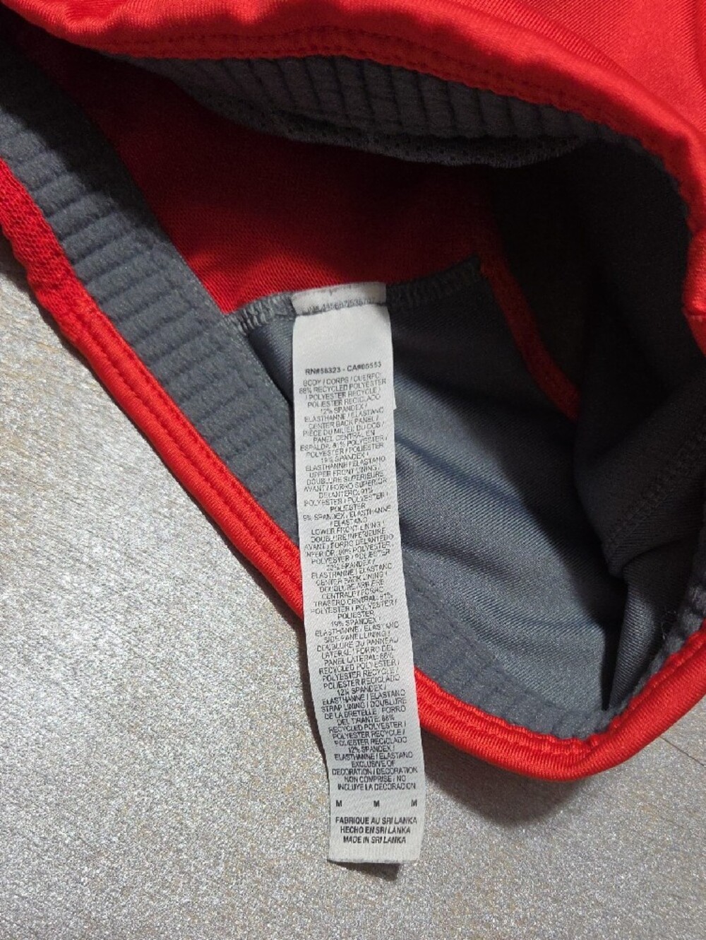 Nike Red Racerback Sports Bra with Subtle Swoosh - Picture 5 of 10